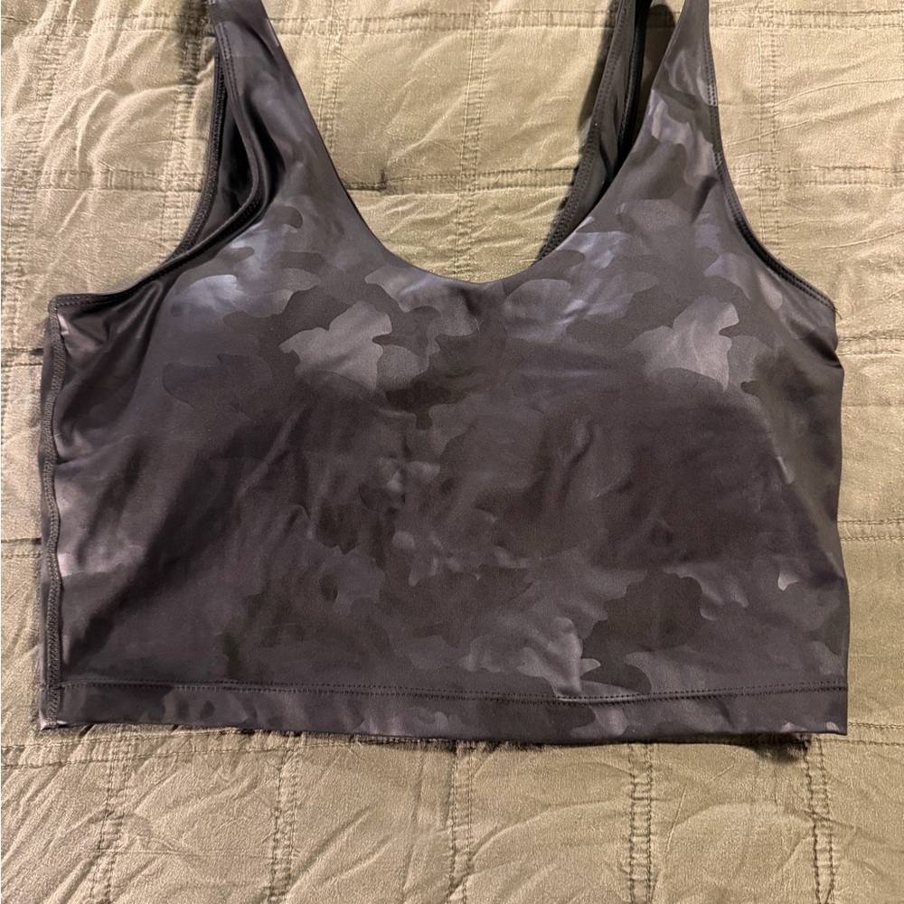 Yogalicious Charcoal Camouflage Sports Bra